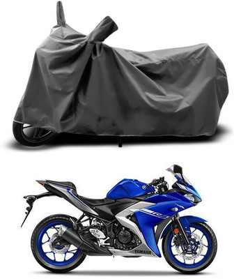 DeepShakshi AUTOMOTIVE Waterproof Two Wheeler Cover for Yamaha(YZF R3, Grey)