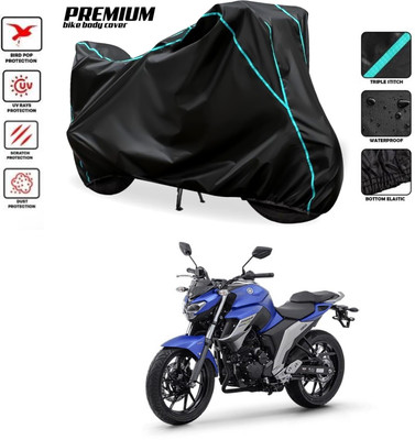 PAGORA Waterproof Two Wheeler Cover for Yamaha(Fazer, Black)