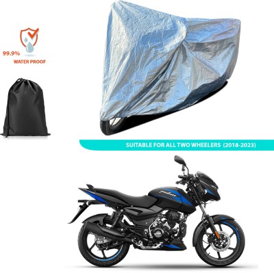 CODOKI Waterproof Two Wheeler Cover for Bajaj(Pulsar 125, Silver)