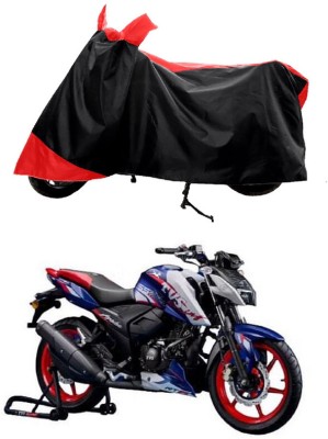 GROFATIK Two Wheeler Cover for TVS(Apache RTR 165 RP, Red)