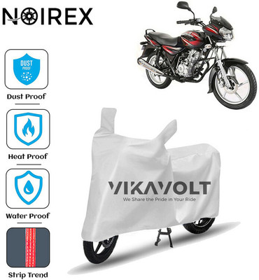 NOIREX Waterproof Two Wheeler Cover for Bajaj(Discover 125 DTS-i, Silver)