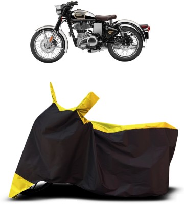 VESMEI Two Wheeler Cover for Royal Enfield(Classic Squadron BS6, Yellow)