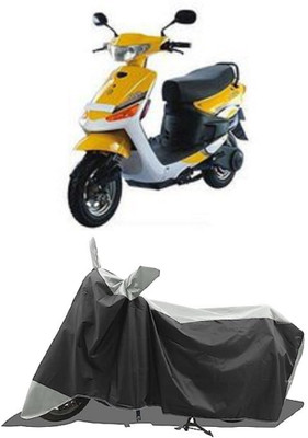 GROFATIK Two Wheeler Cover for Indus(Yo Electron, Grey, Black)