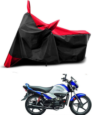 KEDIT Two Wheeler Cover for Hero(Splendor I Smart, Red, Black)