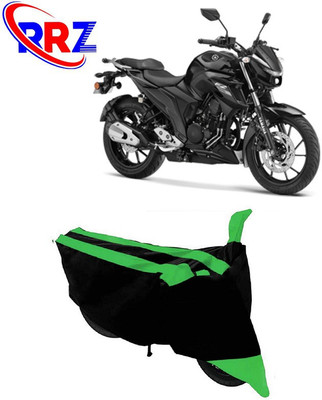 RRZ Waterproof Two Wheeler Cover for Yamaha(FZ25, Black, Green)