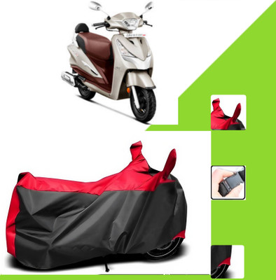 WMIZEXA Two Wheeler Cover for Hero(Black, Red)