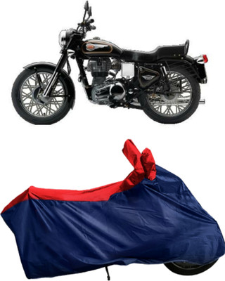 Autofly Waterproof Two Wheeler Cover for Royal Enfield(Bullet 350 Twinspark, Blue, Red)