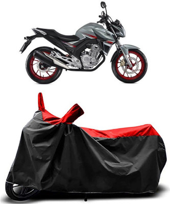 MMSSTAR Waterproof Two Wheeler Cover for Honda(CB Twister, Red)
