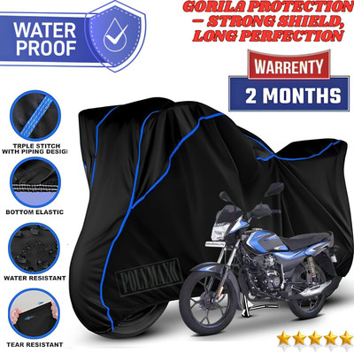 POLYMAXX Waterproof Two Wheeler Cover for Bajaj(Platina, Black)