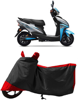 GROFATIK Two Wheeler Cover for Techo Electra(Electra Delux, Red)