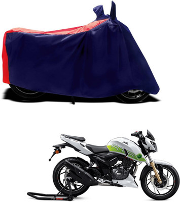 PAGORA Waterproof Two Wheeler Cover for TVS(Apache RTR 200 Fi E100, Red)