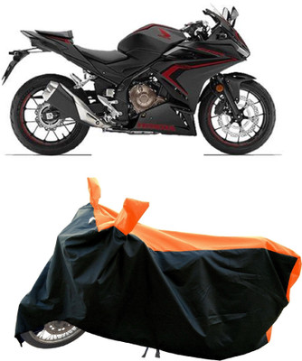 DeepShakshi AUTOMOTIVE Waterproof Two Wheeler Cover for Honda(CBR500R, Orange)