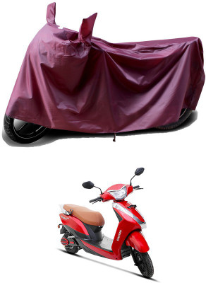 THE REAL ARV Waterproof Two Wheeler Cover for Ampere(Magnus Pro, Maroon)