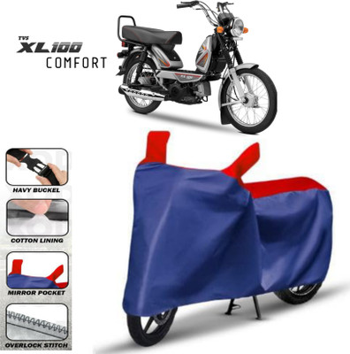 WMIZEXA Two Wheeler Cover for TVS(XL 100 Comfort, Red)
