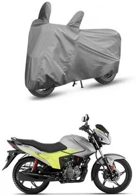 Tritika Waterproof Two Wheeler Cover for Hero(Glamour, Grey)