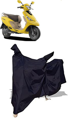 Amexride Two Wheeler Cover for TVS(Scooty Zest 110, Black)