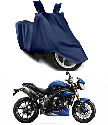 Mdstar Waterproof Two Wheeler Cover for Triumph(Speed Triple, Blue)