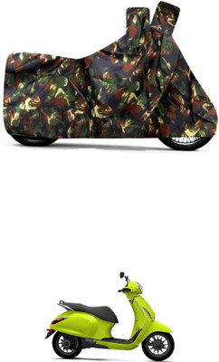 DeepShakshi AUTOMOTIVE Waterproof Two Wheeler Cover for Bajaj(Chetak, Multicolor)
