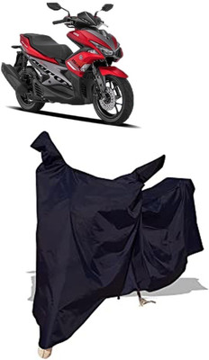 Amexride Two Wheeler Cover for Yamaha(Aerox 155 Maxi BS6, Black)