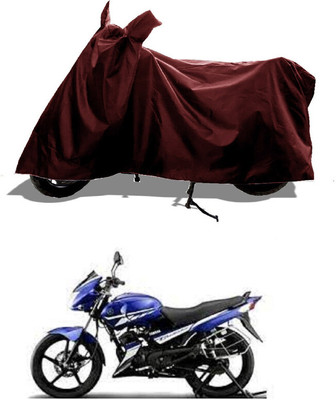 GROFATIK Two Wheeler Cover for Yamaha(Gladiator Graffitti, Maroon)