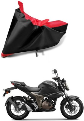 AutoGalaxy Waterproof Two Wheeler Cover for Suzuki(Gixxer 250, Red, Black)