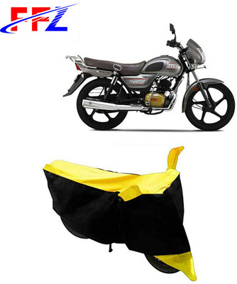 FFZ Waterproof Two Wheeler Cover for TVS(Radeon, Black, Yellow)