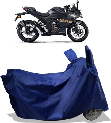 Amexride Two Wheeler Cover for Suzuki(Gixxer 250, Blue)