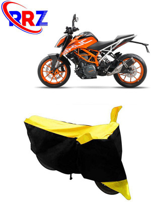 RRZ Waterproof Two Wheeler Cover for KTM(RC 390, Black, Yellow)