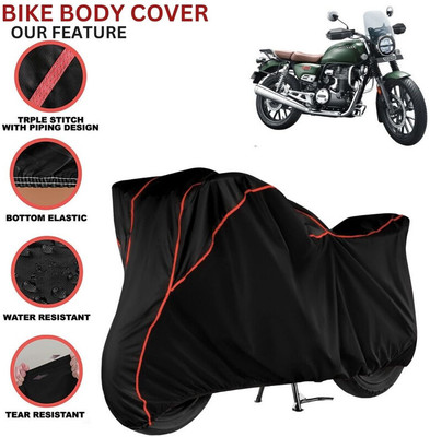 kerwa Waterproof Two Wheeler Cover for Honda(CB350RS, Black, Red)