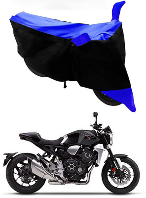 MMSSTAR Waterproof Two Wheeler Cover for Honda(CB1000R Plus, Blue, Black)