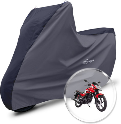 Neodrift Two Wheeler Cover for Honda(CB Shine, Black, Grey)
