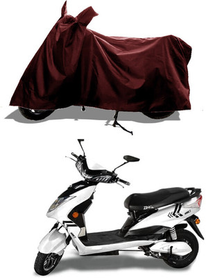 GROFATIK Two Wheeler Cover for Kinetic(Zing, Maroon)