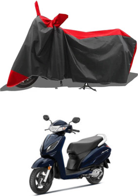 WMIZEXA Waterproof Two Wheeler Cover for Universal For Bike(Activa 6G, Red, Black)