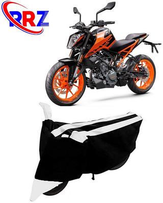 RRZ Waterproof Two Wheeler Cover for KTM(Duke 200, Black, White)