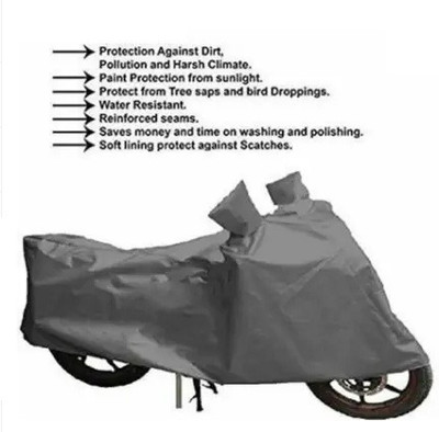 JVBRANGI Two Wheeler Cover for Honda(CBR500R BS6, Grey)