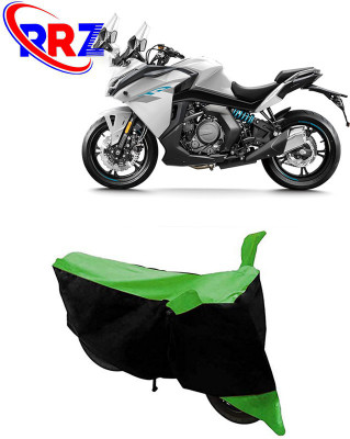 RRZ Waterproof Two Wheeler Cover for CFMoto(650GT, Black, Green)