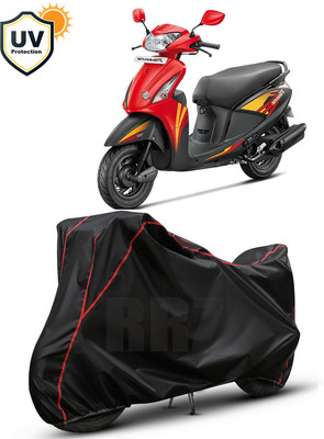 RRZ Waterproof Two Wheeler Cover for Hero(Pleasure, Black, Red)