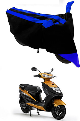Mdstar Waterproof Two Wheeler Cover for Ampere(REO BS6, Blue, Black)