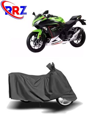 RRZ Waterproof Two Wheeler Cover for Kawasaki(Ninja 300, Grey)