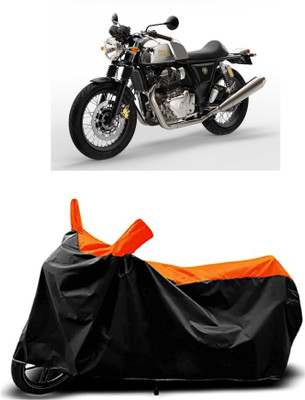 VESMEI Two Wheeler Cover for Royal Enfield(650GT BS6, Orange)
