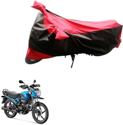 Mdstar Waterproof Two Wheeler Cover for Hero(Passion Pro TR, Black, Red)