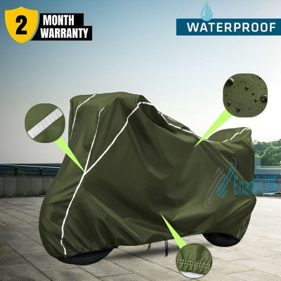 Enamic UK Waterproof Two Wheeler Cover for TVS(NTORQ, Green, White)