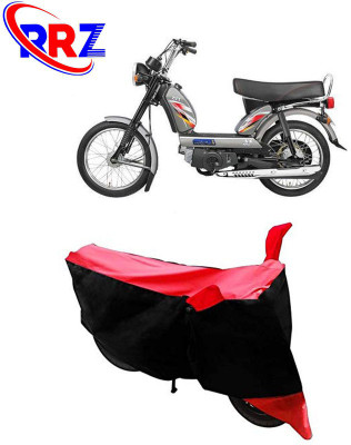 RRZ Waterproof Two Wheeler Cover for TVS(XL Super, Black, Red)