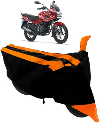 SMART BUYY Two Wheeler Cover for Bajaj(Discover 150 f, Black, Orange)