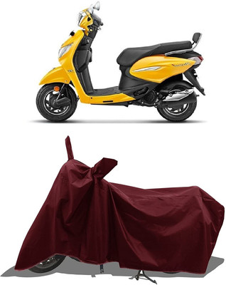 KEDIT Two Wheeler Cover for Hero(Duet 125CC, Maroon)