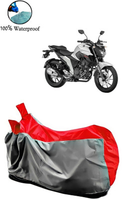 APNEK Waterproof Two Wheeler Cover for Yamaha(FZ25, Grey, Red)