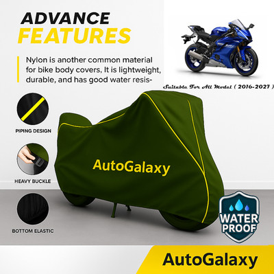 AutoGalaxy Waterproof Two Wheeler Cover for Yamaha(YZF R25, Green)