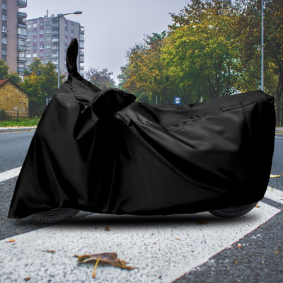 ROYAL AUTO MART Waterproof Two Wheeler Cover for Mahindra(Centuro, Black)