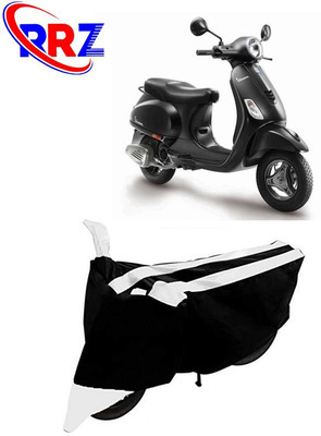 RRZ Waterproof Two Wheeler Cover for Vespa(Vespa, Black, White)