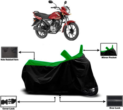 Amexride Two Wheeler Cover for Yamaha(Saluto RX BS6, Green)